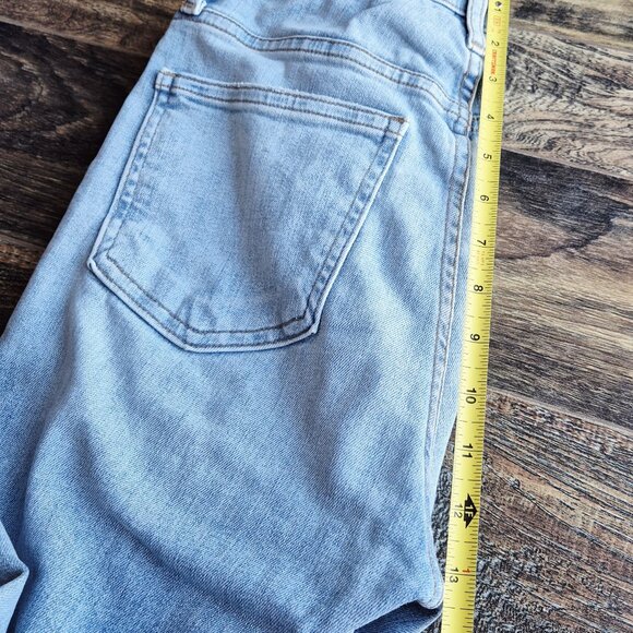 JONATHAN SIMKHAI Straight-Leg Frayed Hem Jean Medium Washed Blue - Picture 15 of 15